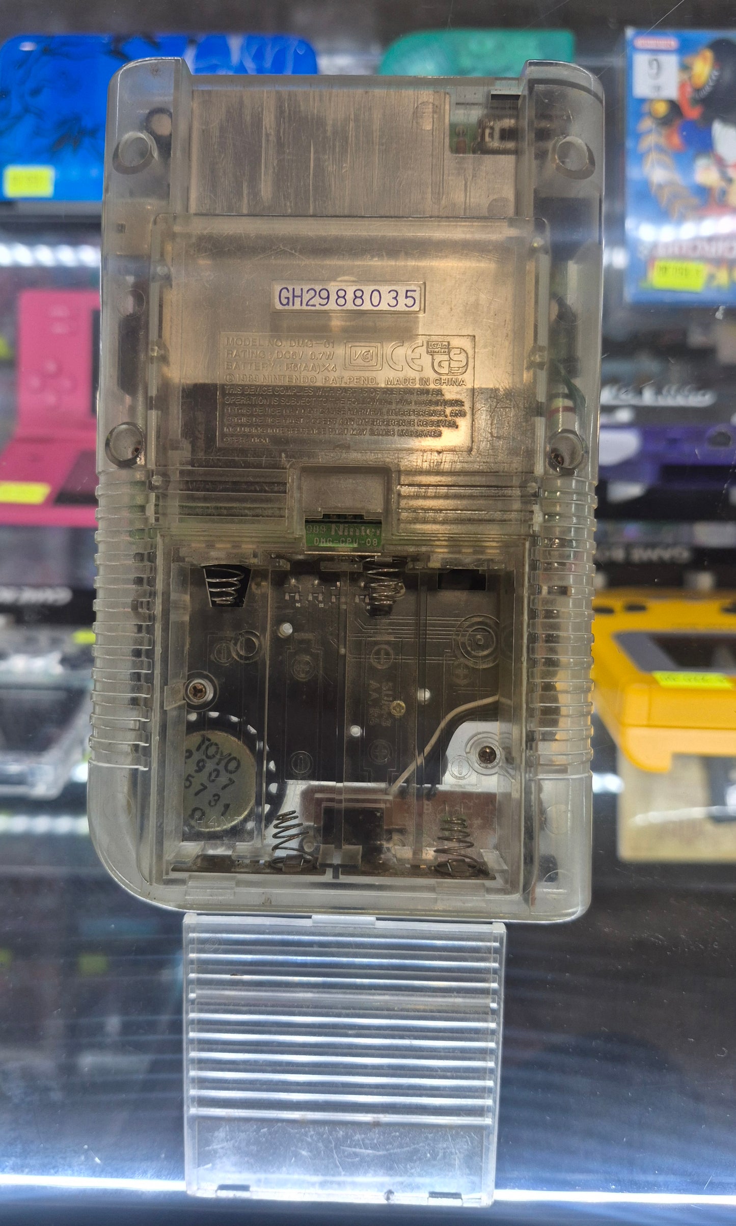 1989 Nintendo Gameboy Game Boy Original DMG-01 IPS BACKLIT SCREEN-CLEAR CASE