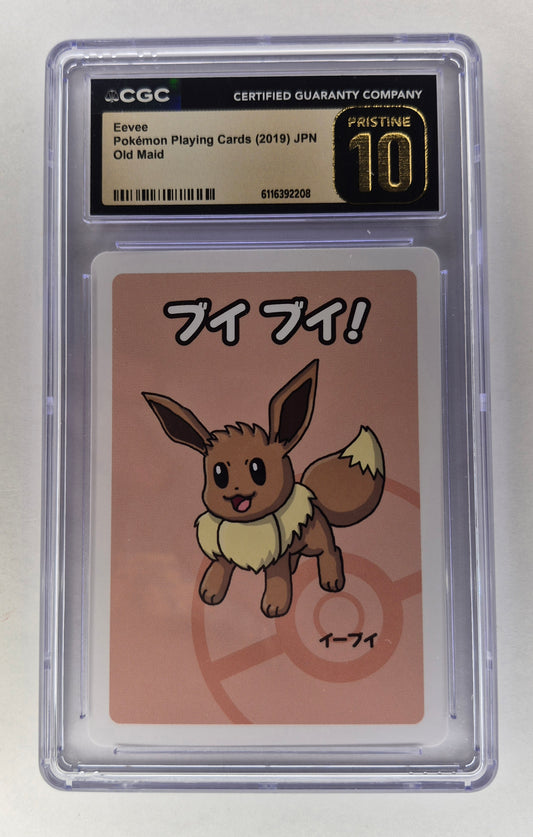 CGC 10 Pristine Eevee Old Maid 2019 Japanese Pokemon Card