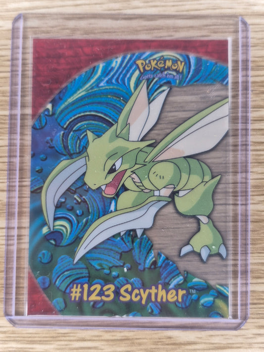 2000 Topps Pokemon Scyther #123 Clear Card PC9 Vintage