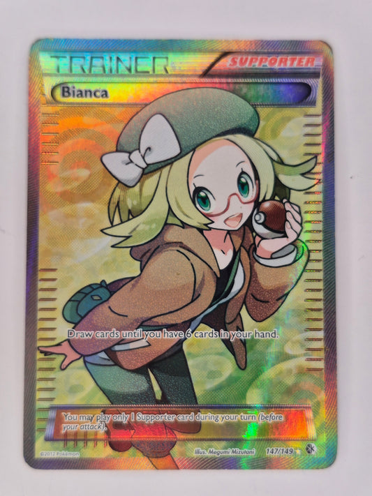 2012 Bianca 147/149 Full Art Trainer Black & White Boundaries Crossed Pokémon MP/HP