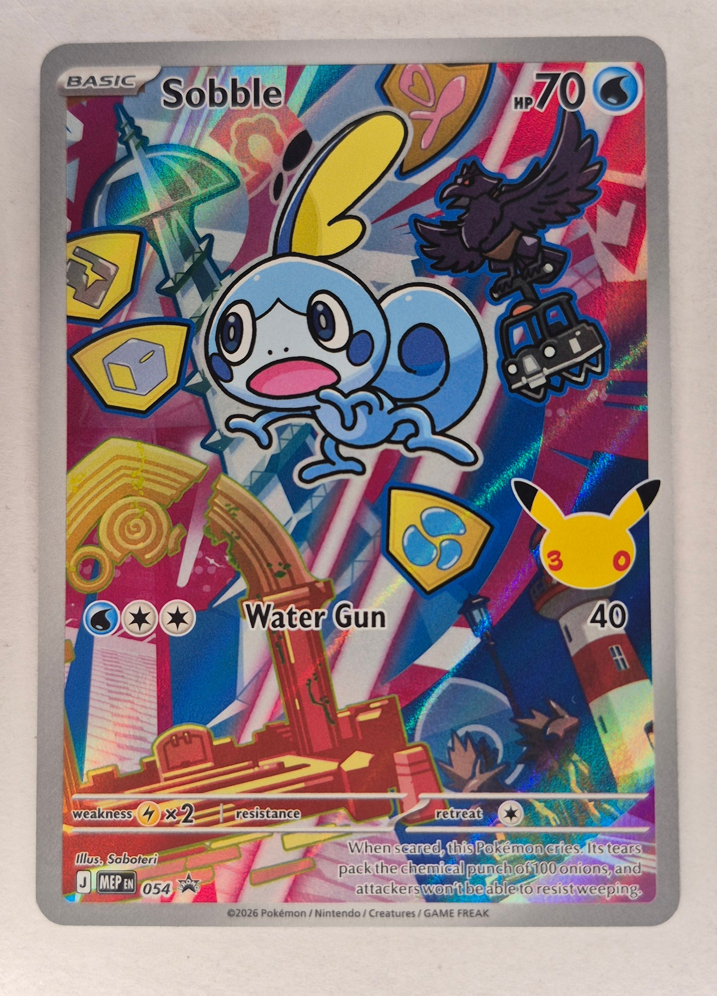 Sobble MEP 054 Promo Holo Pokemon Card NM
