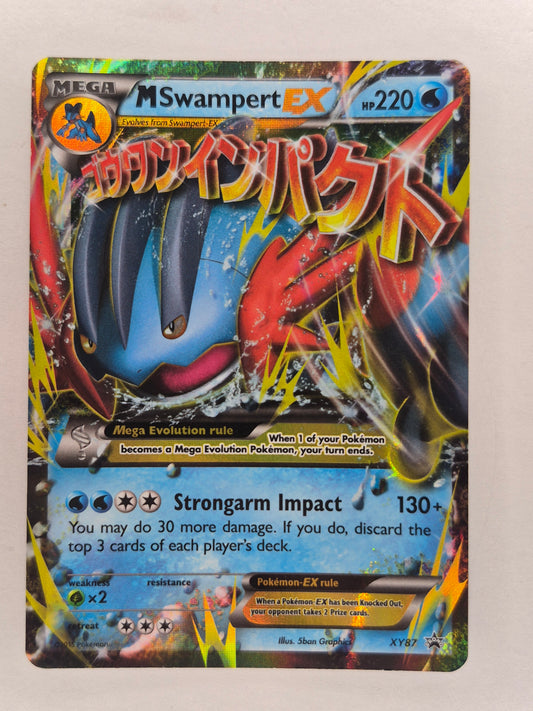 Pokemon TCG Mega Swampert EX XY87 XY Holo Card Black Star Promo LP