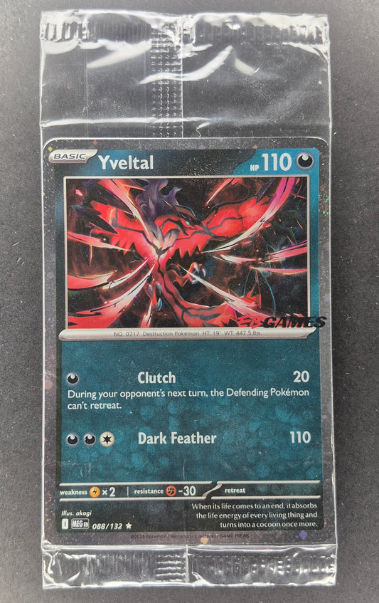 Yveltal - 088/132 - EB Games Stamped Promo Card  - SEALED Pokemon