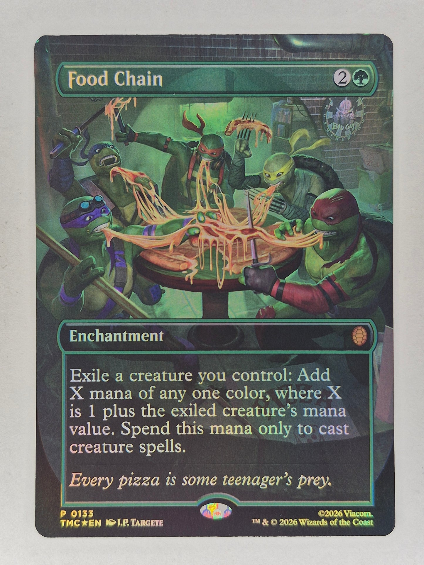 Food Chain - Borderless Foil - TMNT Pizza Box Bundle Promo - MTG (P0133)NM