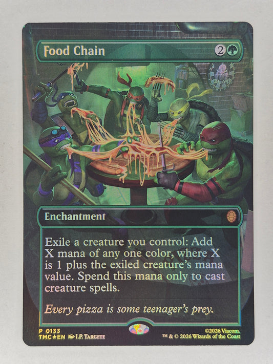 Food Chain - Borderless Foil - TMNT Pizza Box Bundle Promo - MTG (P0133)NM