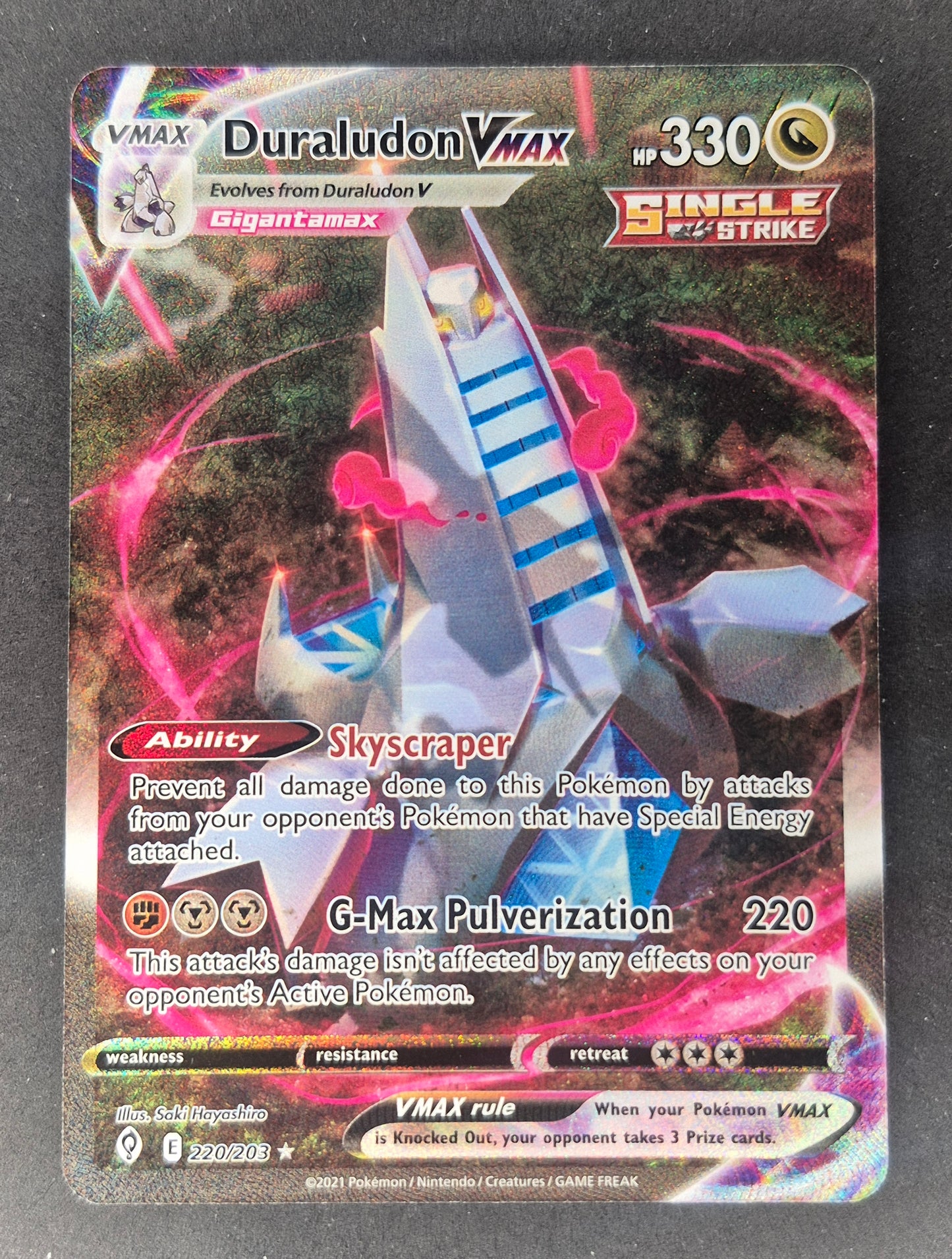 Duraludon Vmax 220/203 Alternate Art Secret Rare Evolving Skies - Pokemon TCG