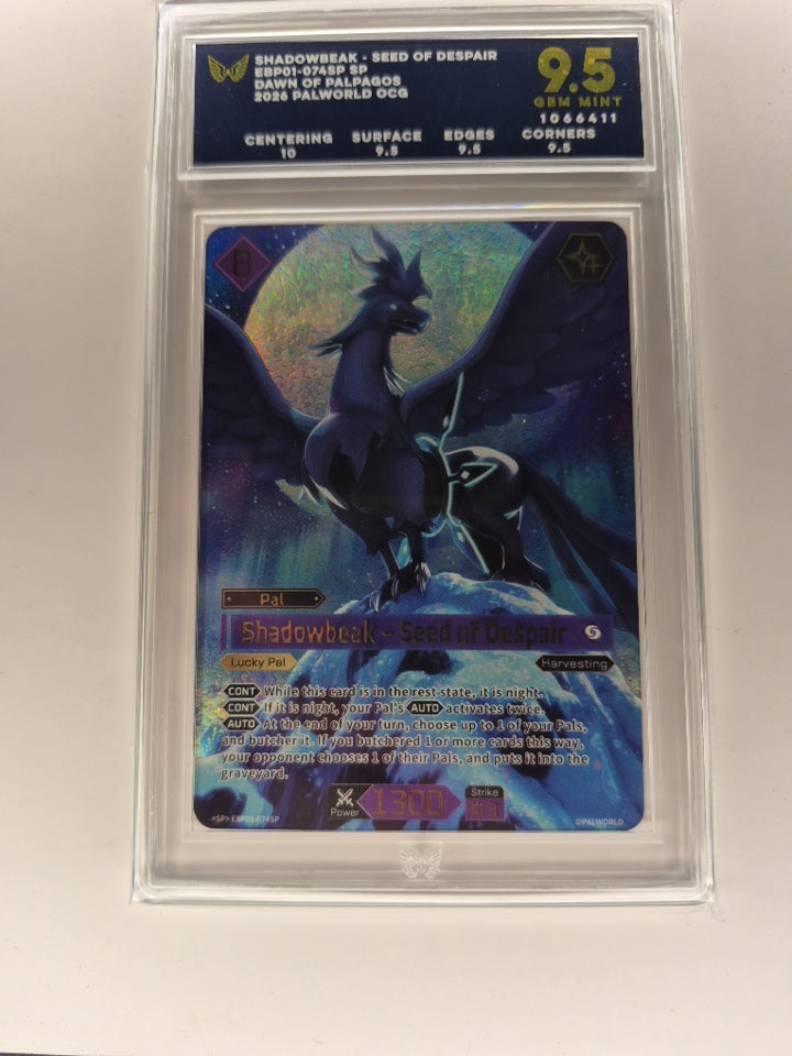 Palworld Shadowbeak Seed of Despair EBP01-074SP Foil SP ARK 9.5