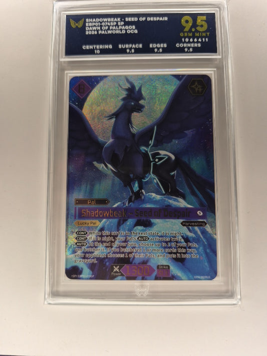 Palworld Shadowbeak Seed of Despair EBP01-074SP Foil SP ARK 9.5