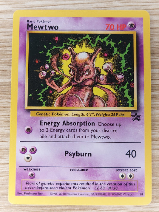 Pokemon 1999 Mewtwo Black Star Promo 14