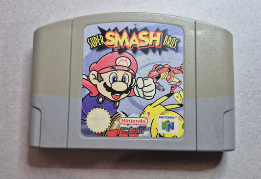 Super Smash Bros Nintendo 64 N64 Authentic AUS PAL Tested / New Save Battery