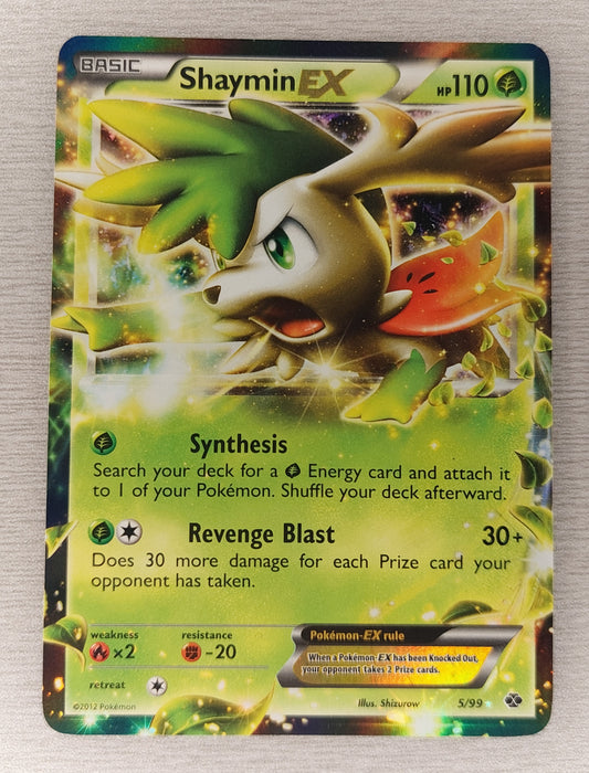 Pokémon TCG Shaymin EX Next Destinies 5/99 Holo Rare NM Condition