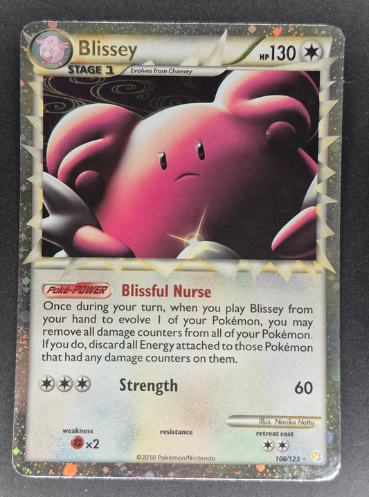 Pokémon TCG Blissey Prime Heartgold & Soulsilver 106/123 Holo Rare MP