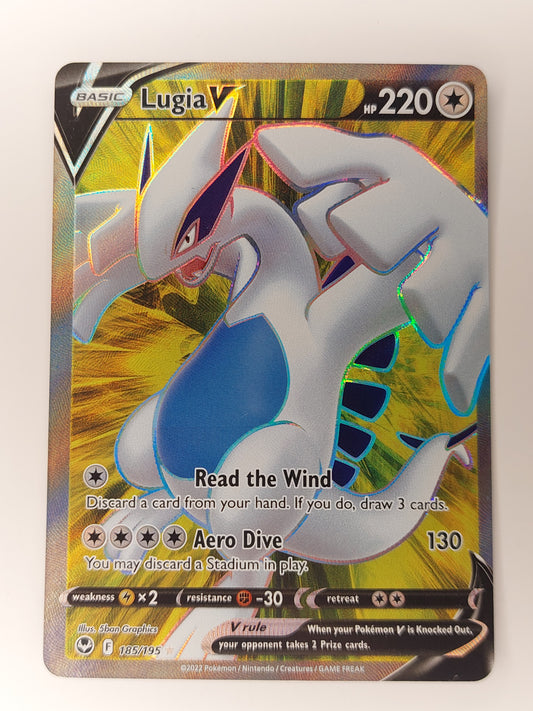 2022 Pokemon Lugia Full Art Silver Tempest 185/195