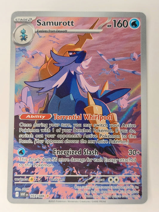 2025 Pokemon Samurott Illustration Rare White Flare 107/086