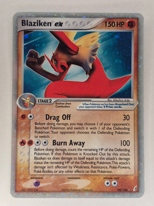 Blaziken EX 90/100 - Reverse HOLO RARE - Crystal Guardians - LP