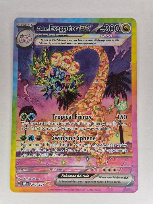Alolan Exeggutor EX 242/191 Illustration Rare Surging Sparks Pokemon Card TCG