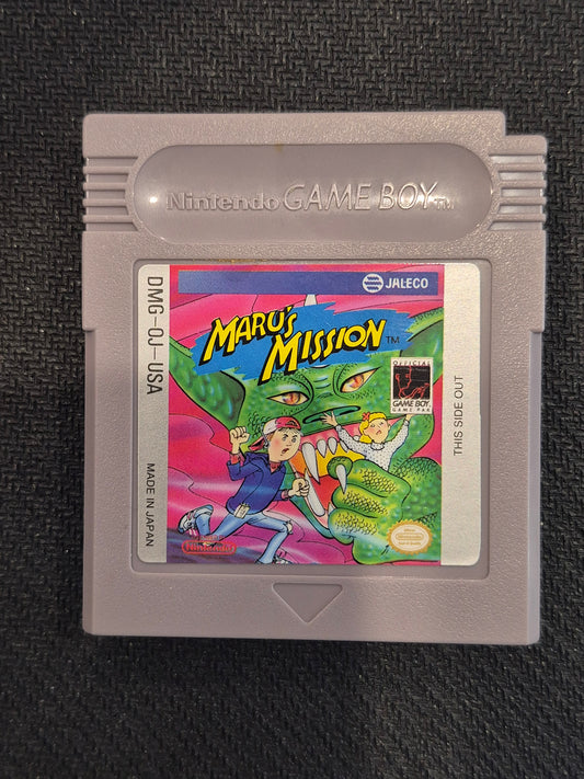 Maru’s Mission (Nintendo Game Boy, 1991) Authentic — Tested, Works, With Case USA Cart