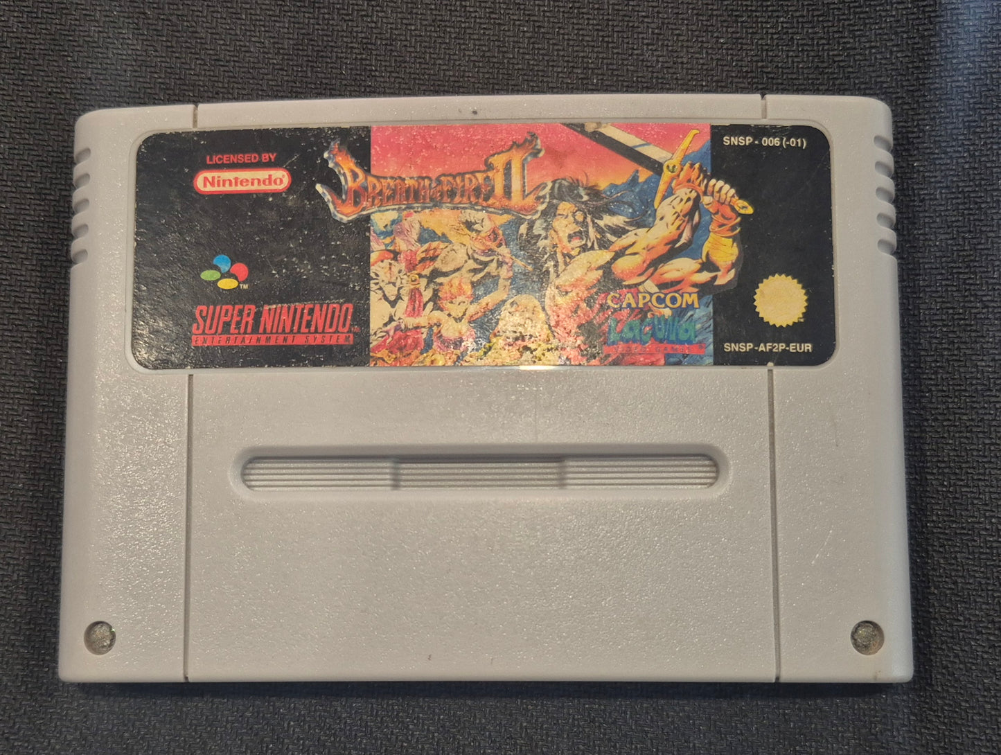 Nintendo SNES Capcom Breath of Fire 2 Cart Tested & Cleaned