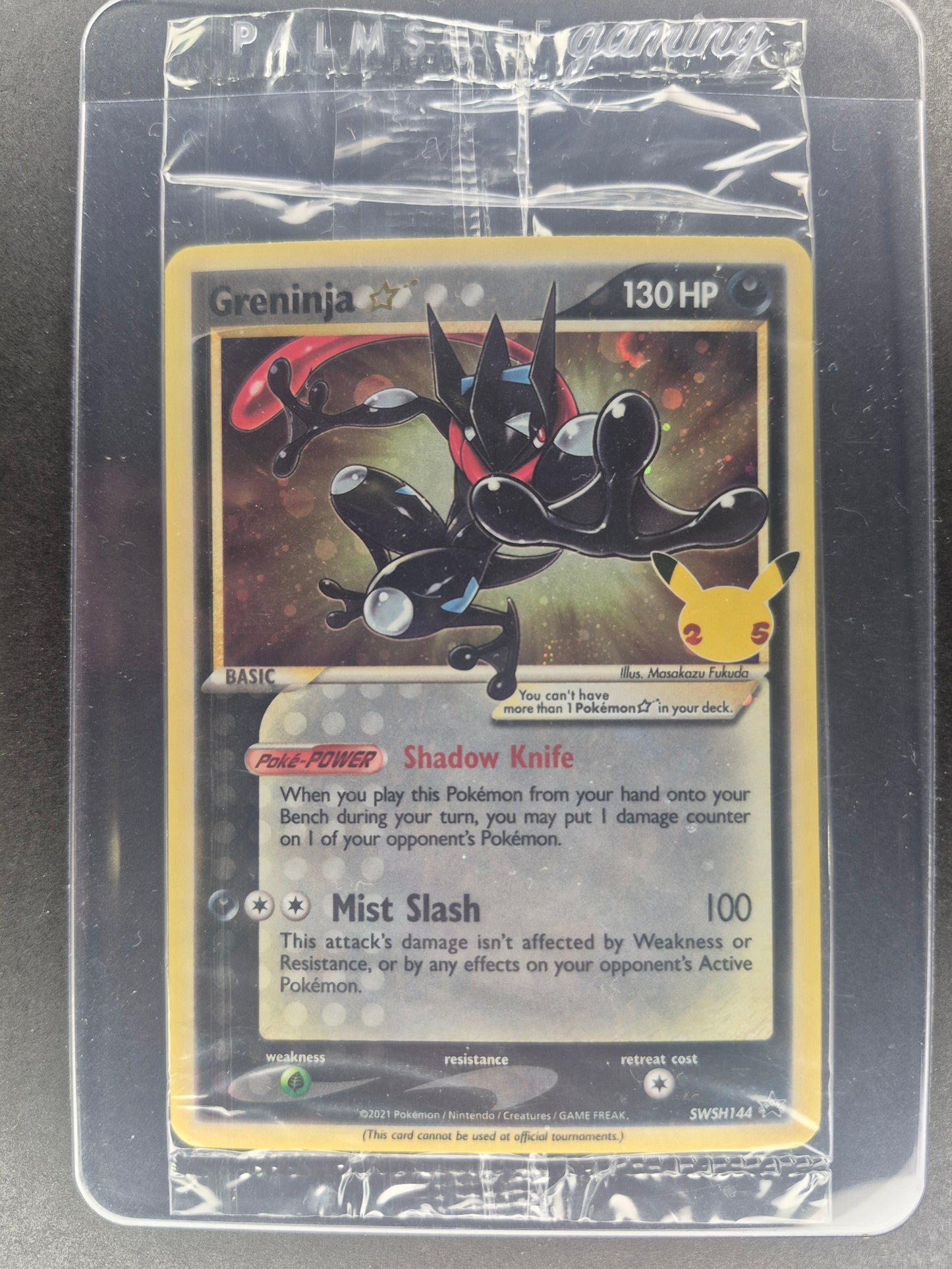 Pokemon 2021 Greninja Celebrations ETB Promo SWSH144 Sealed