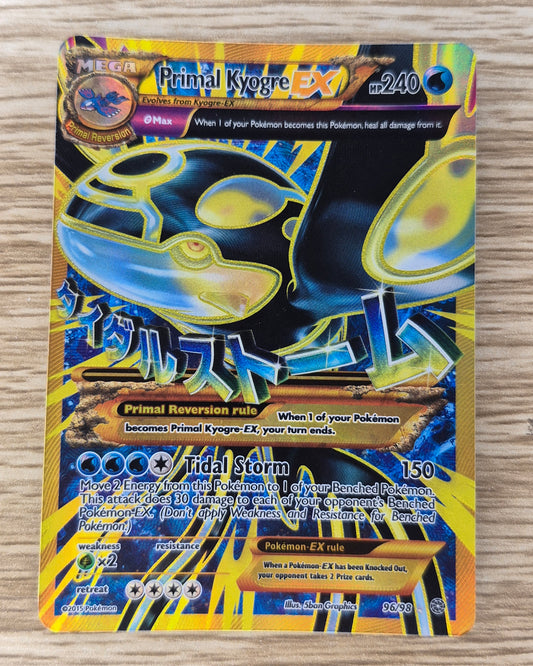 2015 Pokémon XY Ancient Origins 96/98 Mega Primal Kyogre EX HP
