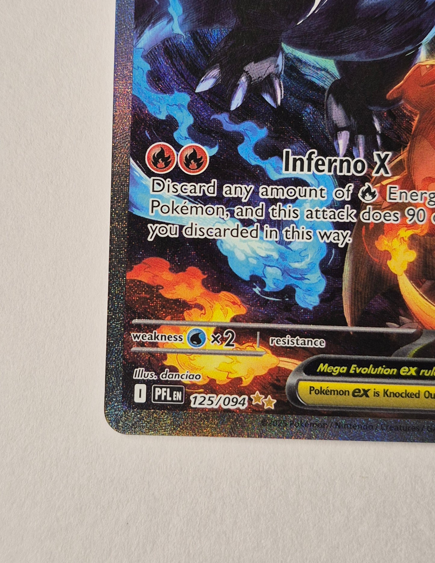 Mega Charizard X ex - 125/094 - SIR - Phantasmal Flames - Pokemon Card - NM/M