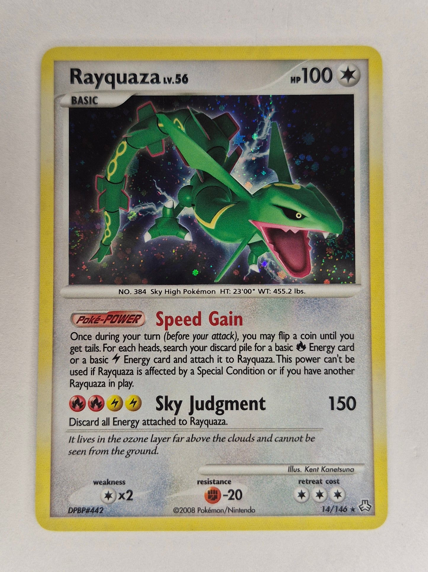 POKEMON Rayquaza 14/146 Legends Awakend HOLO RARE LP