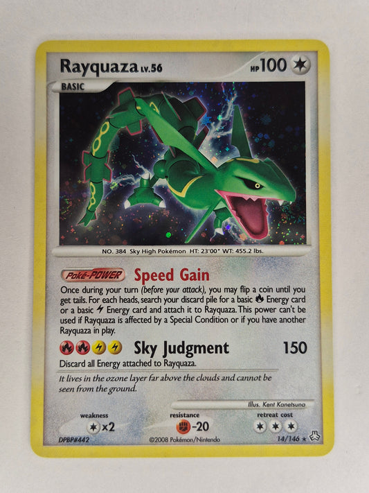 POKEMON Rayquaza 14/146 Legends Awakend HOLO RARE LP