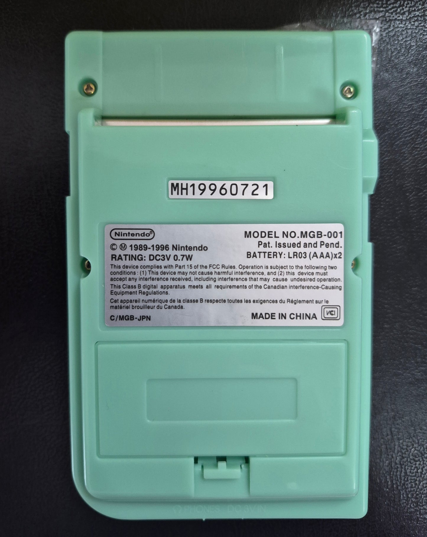 Nintendo Game Boy Pocket. Backlight 🚀 (IPS LCD Multi Colour Screen)Mint Green Case