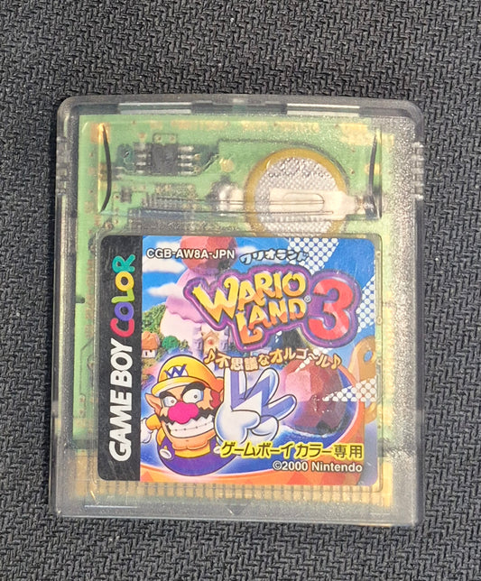 Wario Land 3 Cartridge GBC Nintendo Game Boy Color Cart JPN New Save Battery