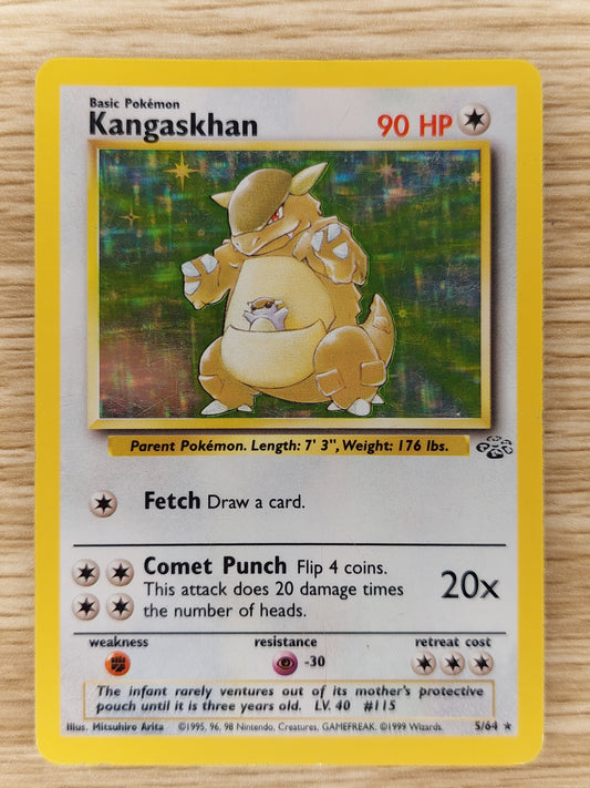 Pokemon 1999 Kangaskhan Jungle Holo Rare 5/64 HP