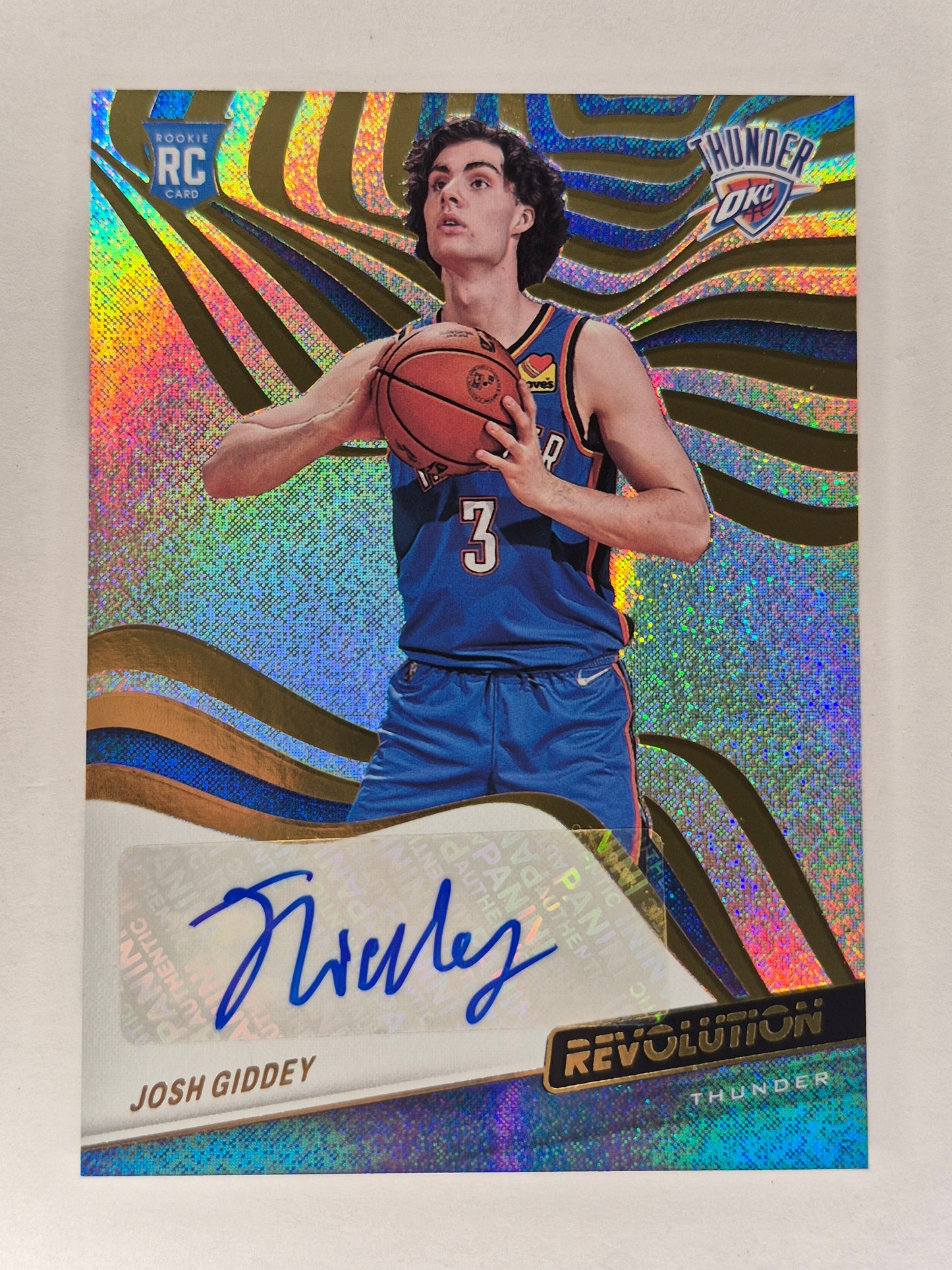 2021-22 Revolution Josh Giddey Rookie Signatures Holo Auto RC #RA-JGD
