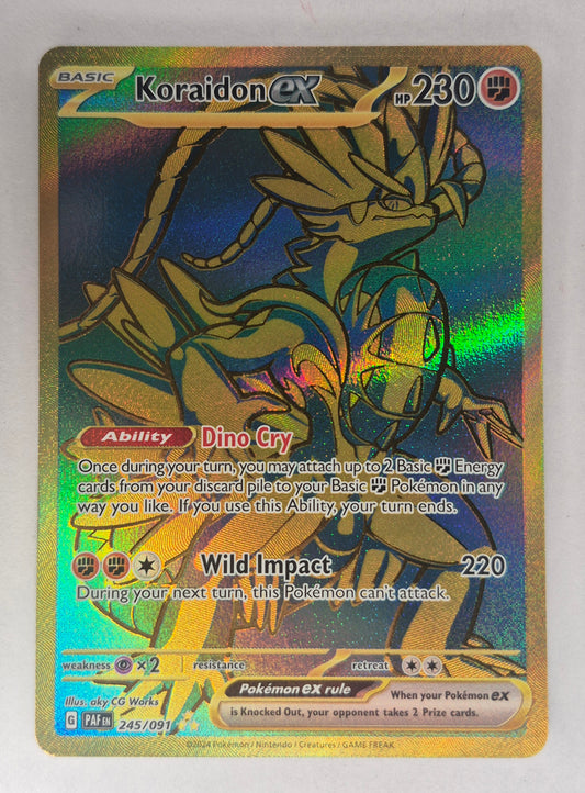 Koraidon ex - 245/091 - Pokemon Paldean Fates Hyper Rare Card NM