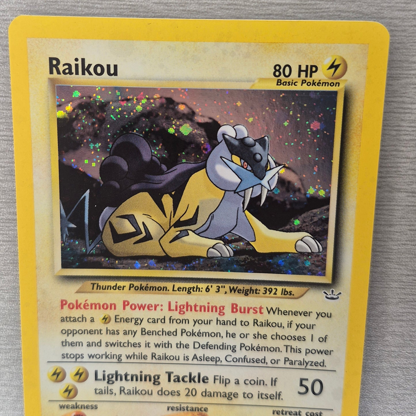 Raikou 13/64 Neo Revelation Holo Rare  Pokemon LP