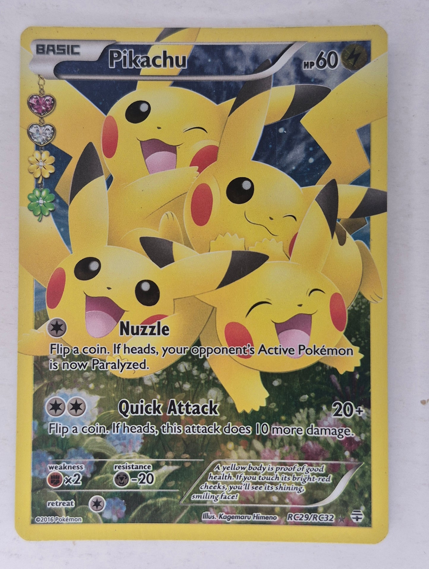 Pokemon Card - Generations - Pikachu - Full Art Radiant Collection RC29/RC32 HP/DMG