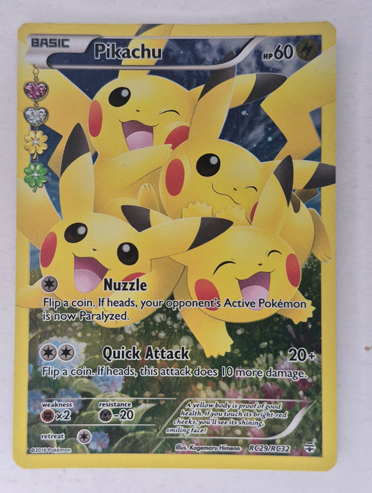 Pokemon Card - Generations - Pikachu - Full Art Radiant Collection RC29/RC32 HP/DMG
