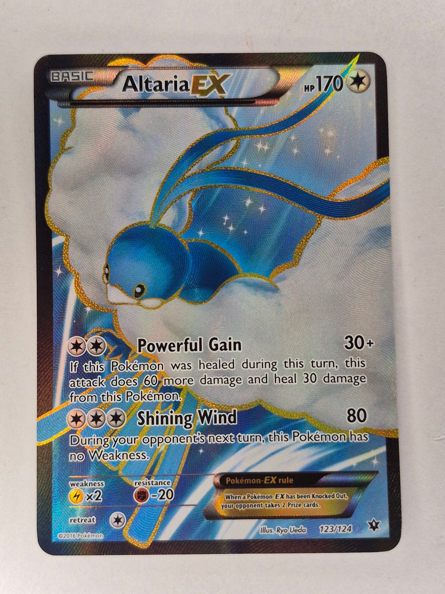 Altaria EX 123/124 Ultra Rare XY Fates Collide Pokemon LP