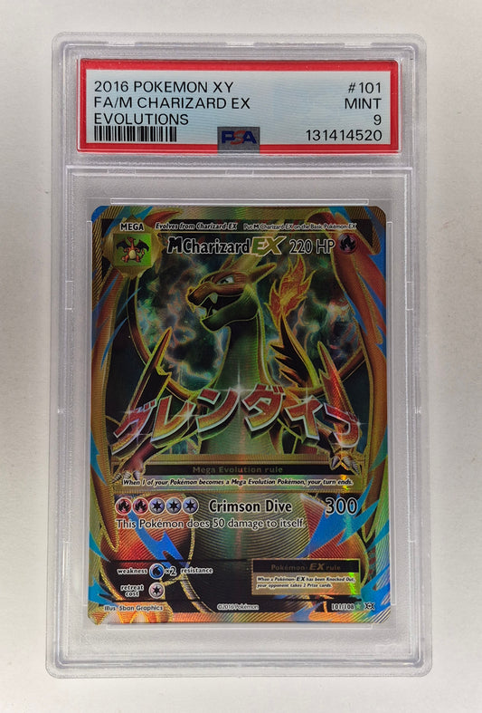 Pokémon TCG - Mega M Charizard EX 101/108 XY Evolutions Full Art - PSA 9 Mint