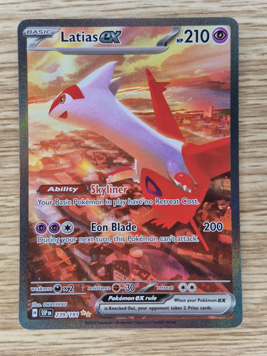 2024 Pokemon Surging Sparks 239/191 Latias EX Special Illustration Rare