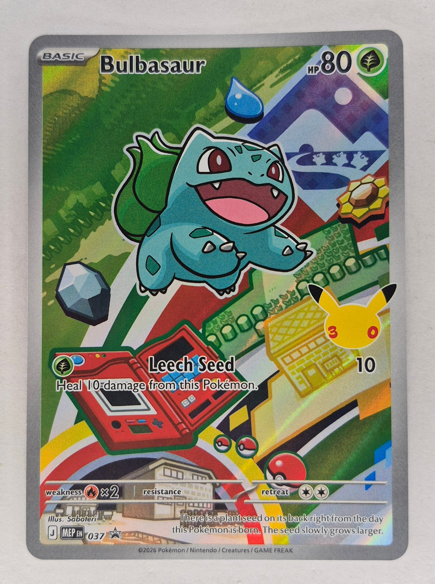Bulbasaur - MEP 037 - Black Star Promo - Pokemon Card - NM/M