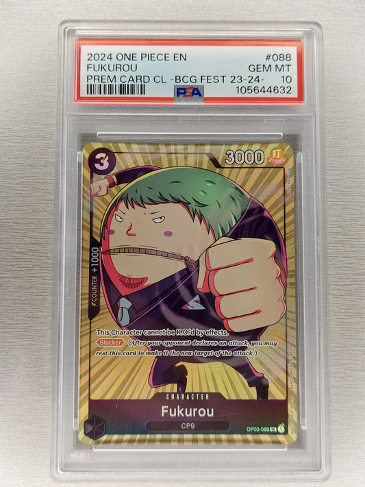 One Piece 2024 Fukurou Premium Card Collection BCG Fest 2023-2024 PSA 10