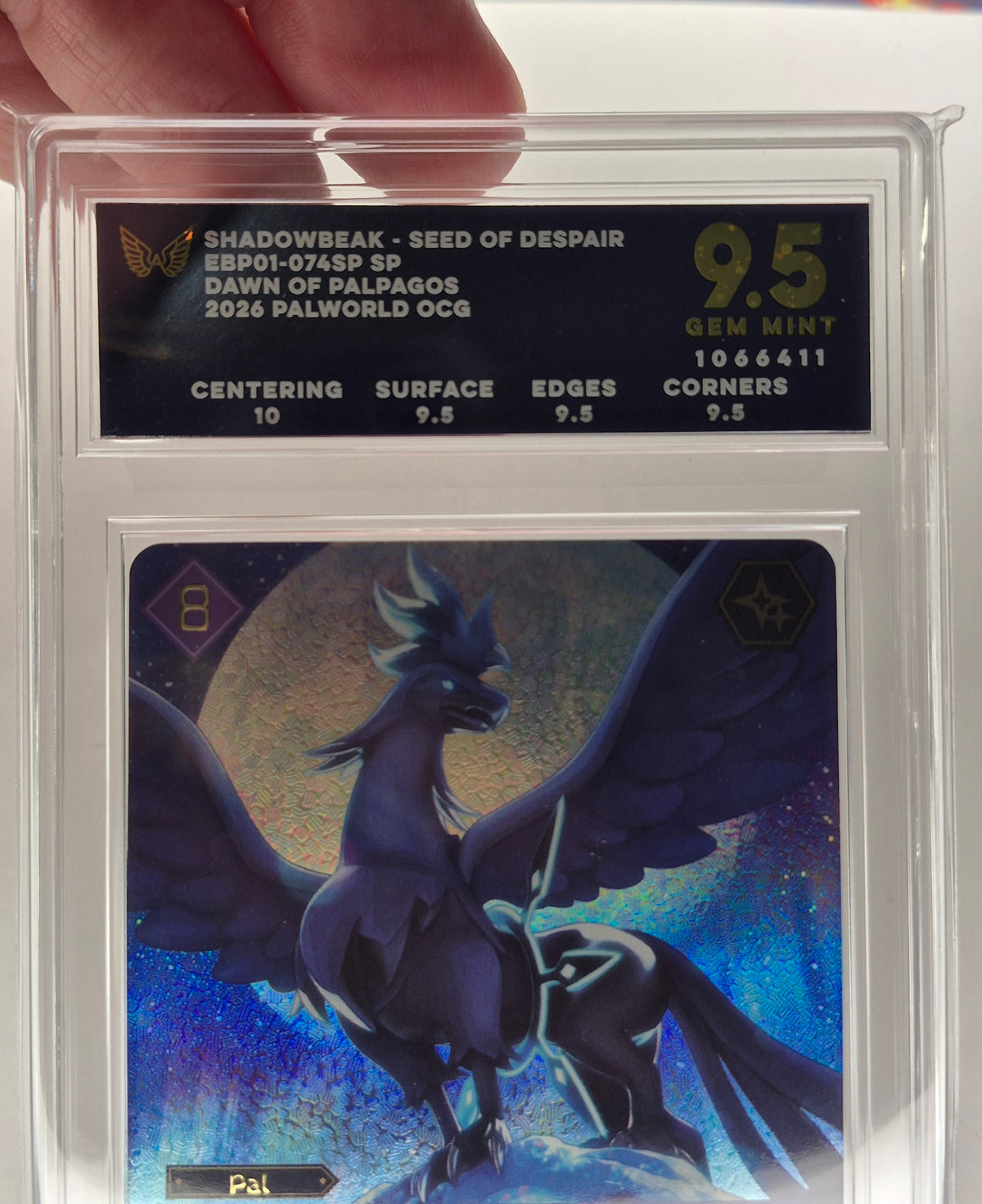 Palworld Shadowbeak Seed of Despair EBP01-074SP Foil SP ARK 9.5