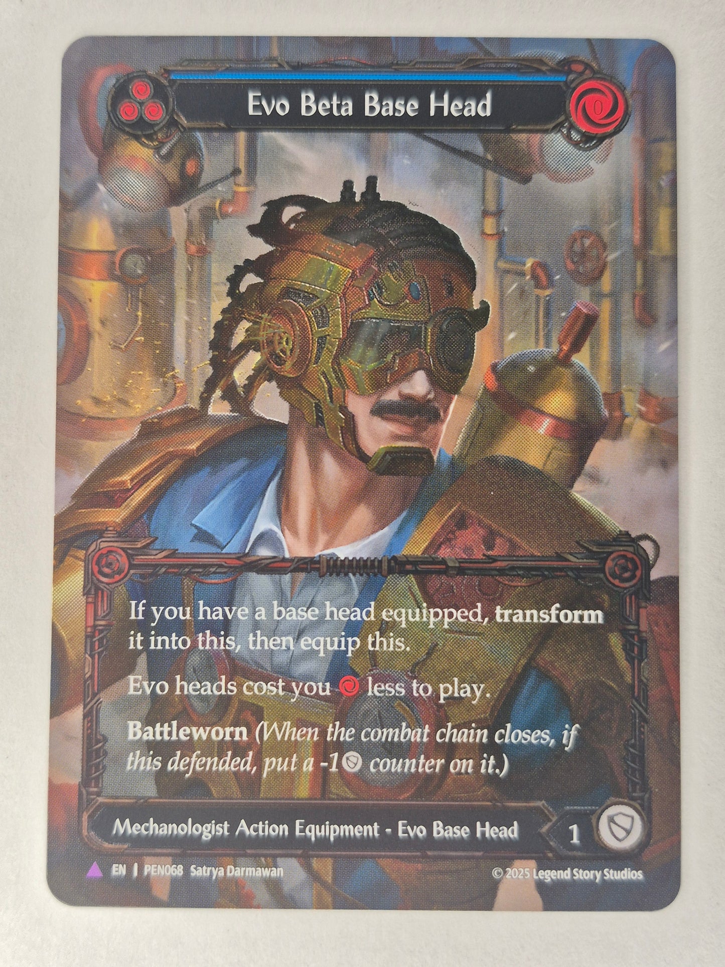 Evo Beta Base Head (Marvel COLD Foil) [PEN068] (Compendium of Rathe)NM