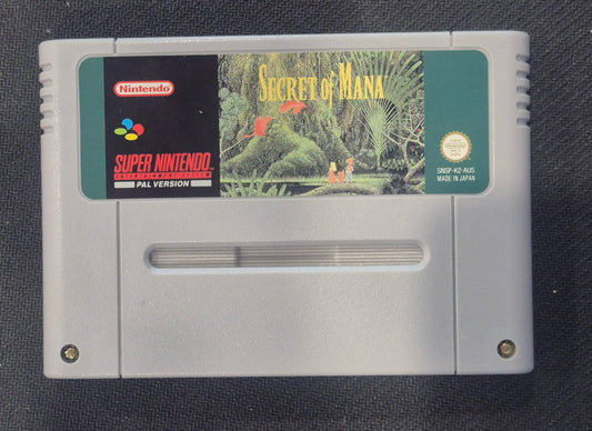 Secret of Mana - Super Nintendo / SNES Game - PAL - Extremely Rare New Save Battery