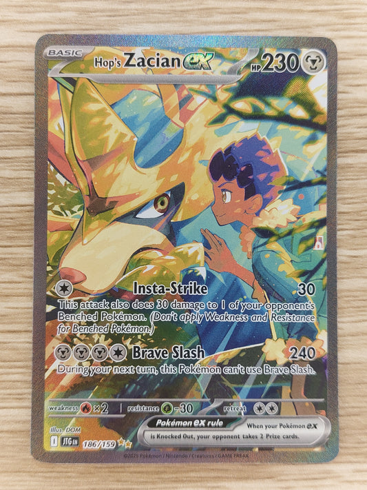 Pokemon 2024 Hop's Zacian ex Special Illustration Rare Journey Together 186/159