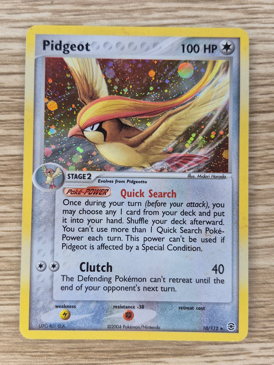 Pokemon TCG Cards Pidgeot 10/112 FireRed & LeafGreen FRLG Holo