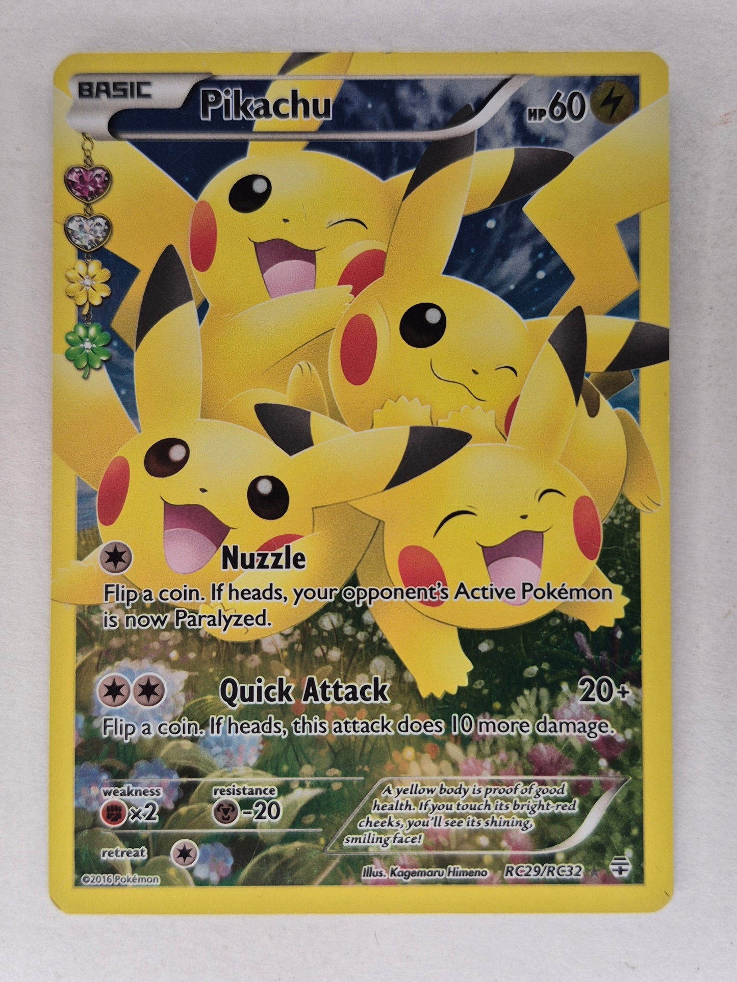 Pokemon Card - Generations - Pikachu - Full Art Radiant Collection RC29/RC32 LP/MP