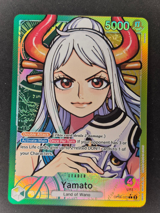 ONE PIECE WINGS OF THE CAPTAIN YAMATO ALT ART LEADER CARD OP06-022 (ENGLISH)