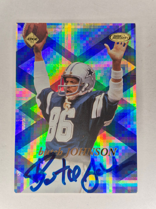 1998 Collectors Edge Butch Johnson SM30 On Card Auto 0189/2000
