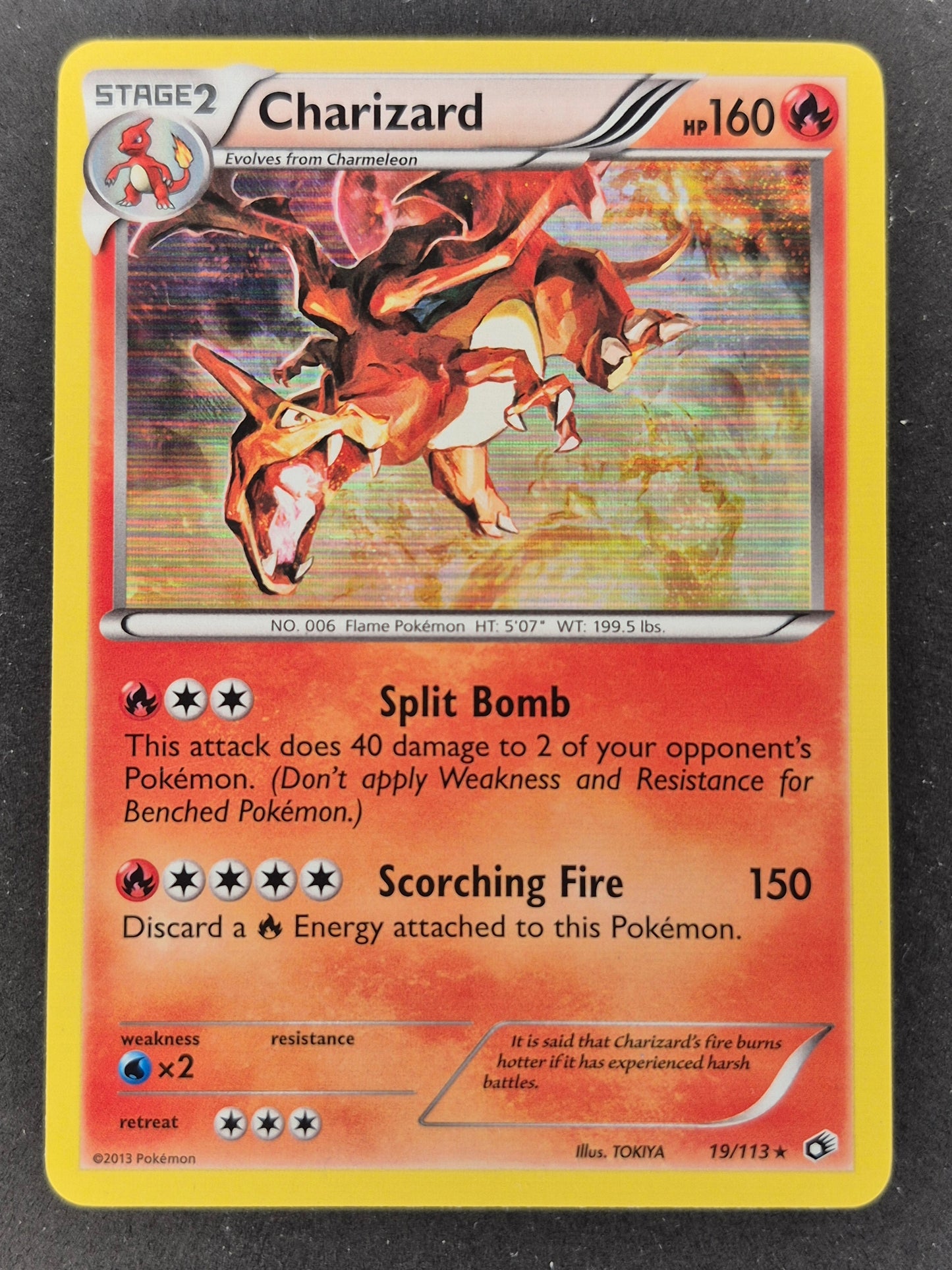 2013 Pokemon Legendary Treasures 19/113 Charizard Holo NM