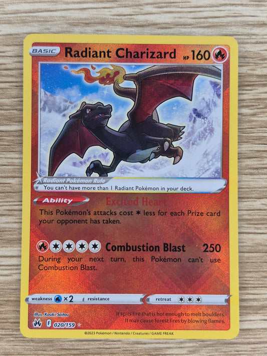 Radiant Charizard 020/159 - Crown Zenith - Pokemon Card
